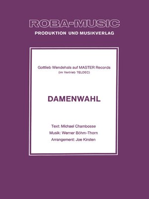 cover image of Damenwahl